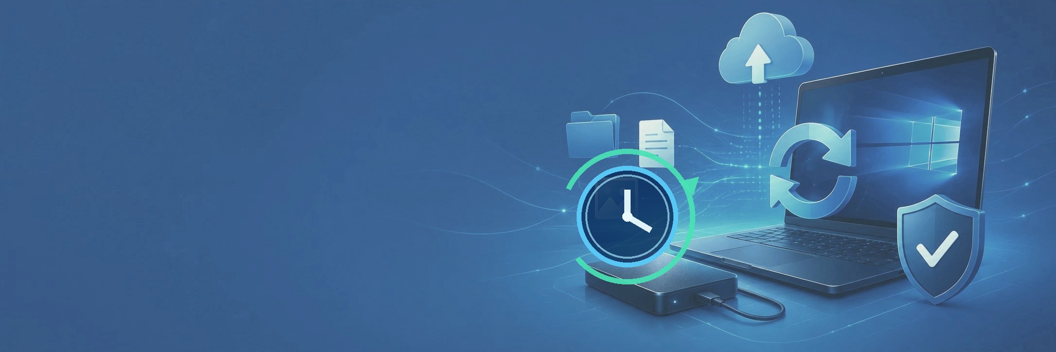 Automatic Windows 11 backup to an external hard drive