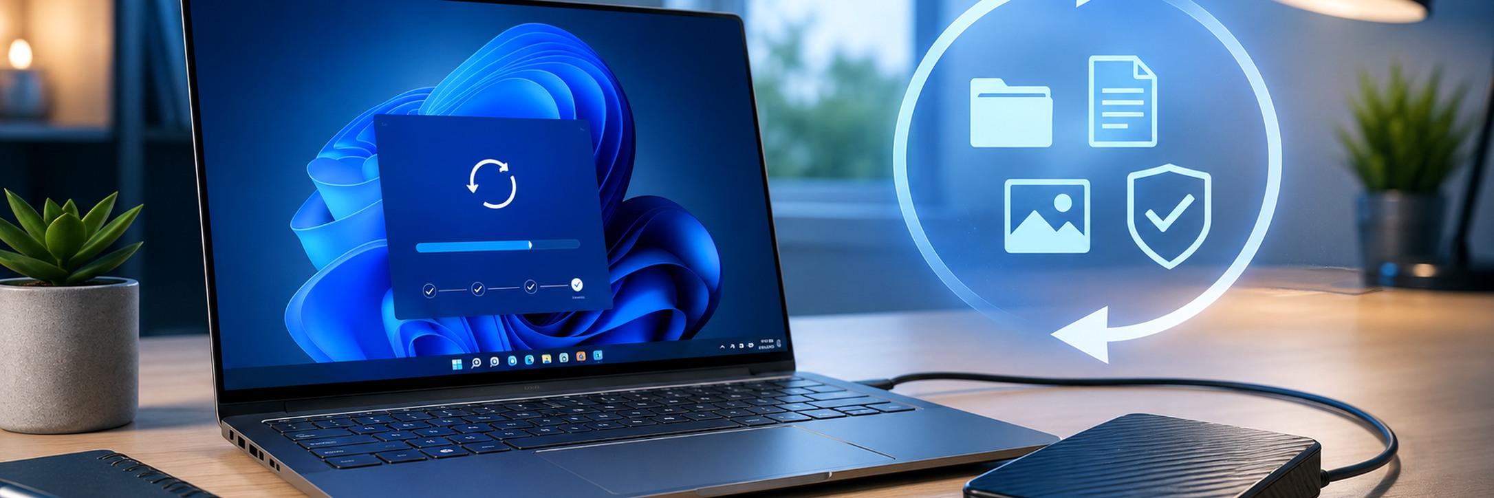 Uw pc back-uppen vóór een fabrieksreset of herinstallatie van Windows 11